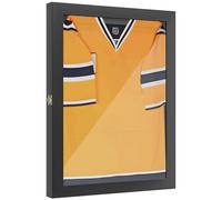 HOMCOM Cornice a T per porta in acrilico, per costumi da bagno, con rivestimento interno, 71x6,5x89 cm, nero