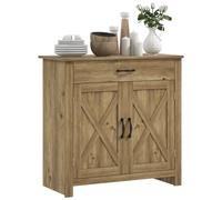 CREDENZA CUCINA HOMCOM IT835-468V80ND - Armadio in MDF legno naturale con 2 porte e 1 ripiano