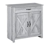 HOMCOM Credenza Cucina Country con Armadietto 2 Ante e Cassetto