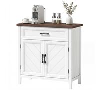 HOMCOM Credenza Moderna in Stile Rustico con Ripiano Regolabile