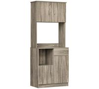 HOMCOM Credenza Moderna per Cucina o Sala da Pranzo in Legno Grigio 71x41x178cm