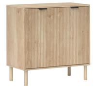 HOMCOM Credenza Multiuso Moderna in Legno a 2 Livelli, Mobile Contenitore con Ripiano Regolabile su 3 Livelli, 78x40x77.5 cm, color Rovere Aosom Italy