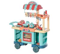 HOMCOM Cucina Giocattolo per Bambini 3-6 Anni 79.5 x 33 x 90.5cm