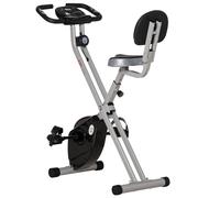 HOMCOM Cyclette Pieghevole Magnetica 8 Livelli di Resistenza e 5 Posizioni