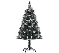 Homcom Decorazioni per albero di Natale artificiale Supporto in acciaio Base pieghevole e staccabile Verde