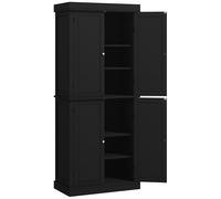 HOMCOM Dispensa Cucina Alta con 2 Ante e 6 Ripiani Regolabili in Legno