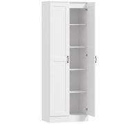 HOMCOM Dispensa da cucina 175 cm con ante soft-close e ripiani regolabili, bianco Aosom Italy