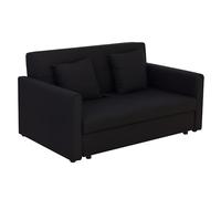 HOMCOM Divano Letto 2 Posti 2 in 1 con Vano Contenitore, Grigio Scuro