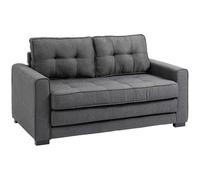 HOMCOM Divano Letto Convertibile moderno con Imbottitura e Molle, in Tessuto 2 Posti, 151x75x85 cm, Grigio Aosom Italy