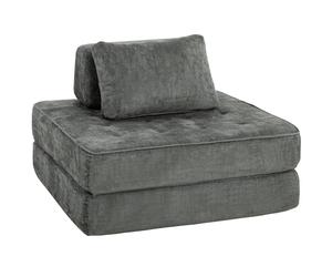 HOMCOM Divano Letto Pieghevole 2 in 1 Riscaldatore 1 Posto Convertibile in Ciniglia Materasso Pieghevole Cuscino Spessore Schienale e Cuscino Completamente Compresso Nessun Assemblaggio Richiesto per
