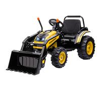 HOMCOM Escavatore Cavalcabile per Bambini 3-5 Anni con Suoni e Luci 1.5-2.5 km/h