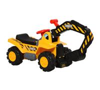 HOMCOM Escavatore Giocattolo per Bambini con Braccio Mobile Canestro e Palline