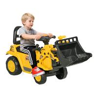 HOMCOM Escavatore per Bambini con Benna e Spazio Portaoggetti Giallo Nero