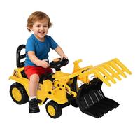 HOMCOM Escavatore per Bambini Manuale 2-4 Anni 83x27x39 cm Giallo e Nero