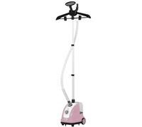 HOMCOM ferro da stiro a vapore verticale 1800W 1,4 musliml con temperatura regolabile rosa