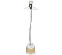 HOMCOM Ferro da Stiro Verticale a Vapore 1800W con Serbatoio 1.8L Oro | Stiratrice Stirella Verticale, Piastra Alluminio, Regolabile, Asta Telescopica, Accessori Abiti Tende Divani