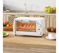 Homcom Forno Elettrico Da Tavolo 10 Litri 750W 36,5X26X22 cm Bianco