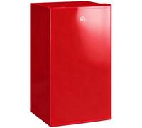 HOMCOM Frigorifero Piccolo 91L MonoPorta Reversibile con Congelatore Rosso