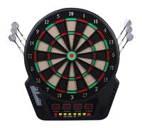 HOMCOM Gioco di Tiro al Bersaglio Elettronico Professionale, 27 Variazioni di Gioco - 16 Giocatori, 1 Freccette, 6 Freccette