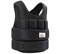 HOMCOM Giubbotto Zavorrato 10kg con 38 Pesi Chiusure a Strappo e Imbottitura