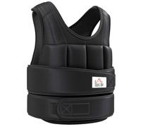 HOMCOM Giubbotto Zavorrato da 10 kg Unisex con Chiusure a Strappo 60x50 cm