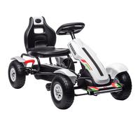 HOMCOM Go Kart a Pedali per Bambini 5-12 Anni in Plastica e Metallo