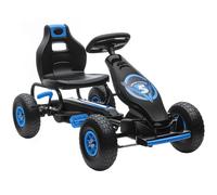 HOMCOM Go Kart a Pedali per Bambini con Sedile Regolabile Rosa e Nero