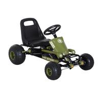 HOMCOM Go Kart Coche de Pedales Karts Deportivo para niecos con Silla Ajustable