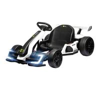 HOMCOM Go-Kart Elettrico Bambini 6-12 Anni e Sedile Regolabile 24V 12 km/h