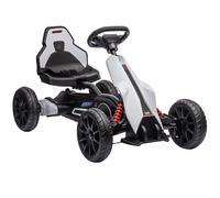 HOMCOM Go Kart Elettrico per Bambini 3-8 Anni, 12V 3-5 km/h