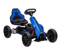 HOMCOM Go kart elettrico per bambini con cintura e ruote EVA, 3-8 anni Aosom Italy