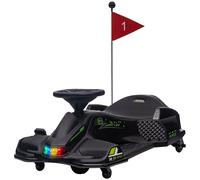 HOMCOM Go Kart per Bambini Elettrico Età 8-12 Anni Velocità 3-8 km/h