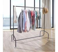 HOMCOM hanger hanger 150x60x170 cm organizer armadi con ruote in ferro