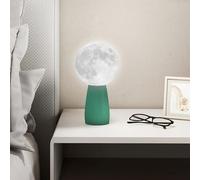 HOMCOM Lampada da Scrivania a 3 Colori in ABS Bianco e Verde Scuro [EEK: G]
