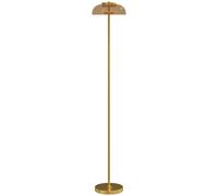 HOMCOM Lampada da terra LED 3000K con interruttore a pedale, ottone, 25 x 25 x 134 cm Aosom Italy