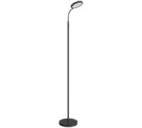 HOMCOM Lampada da Terra LED con Telecomando, Testa Girevole, Regolazione Luminosità e Temperatura, Nero Aosom Italy