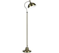 HOMCOM Lampada da terra paralume regolabile 40W attacco E27 Bronzo | Lampada a terra, lampada ad arco, design retrò, per soggiorno, camera da letto, lampadina non inclusa.