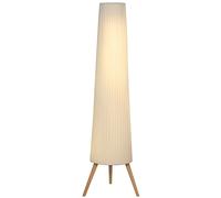 HOMCOM Lampada da Terra Treppiede con Luminosità Regolabile e Paralume Tessuto [EEK: F]