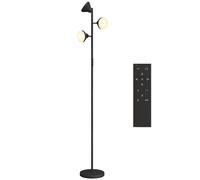 HOMCOM Lampadario LED con 3 Teste Regolabili Indipendenti Ø25x170 cm Nero [EEK: F]