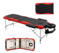 HOMCOM Lettino Massaggi Portatile, Pieghevole e Professionale in Alluminio