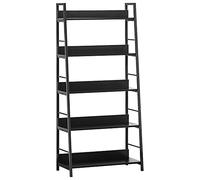 HOMCOM Libreria 5 ripiani 70x35x150 cm nero
