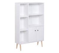 HOMCOM Libreria Design Moderno con 2 Porte da Salotto 80x23.5x123cm