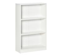 HOMCOM libreria libreria con 3 scomparti portaoggetti libri CD piante per soggiorno studio camera da letto 62,2x24x102,4 cm