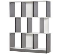 HOMCOM Libreria Moderna a 8 Ripiani in Truciolato 100x24x124 cm