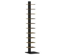HOMCOM Libreria Torre a 11 Ripiani Multiuso, 34.5x41.5x163.5 cm
