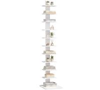 HOMCOM Libreria Torre a 11 Ripiani Multiuso, 34.5x41.5x163.5 cm
