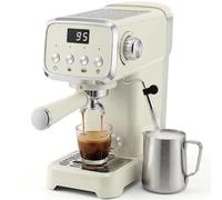 HOMCOM Macchina Caffè Espresso Semiautomatica 20 Bar 1350W, Acqua Calda