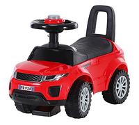 HOMCOM Macchina Cavalcabile per Bambini 12-36 Mesi con Schienale Rossa
