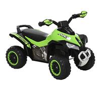 HOMCOM Macchina Cavalcabile per Bambini 18-36 Mesi in PP e Metallo Verde