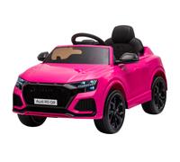 HOMCOM Macchina Elettrica per Bambini 3-5 Anni 6V Audi RS Q8 Autentica, 1.5-3km/h, con Telecomando e Musica, Rosa Aosom Italy